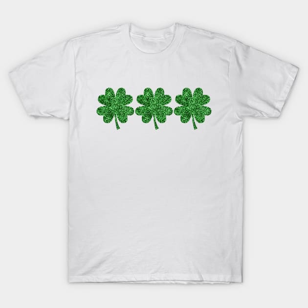 Saint Patrick's Day Shamrock T-Shirt by HappyPeeps